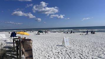 Sun loungers, beach towels