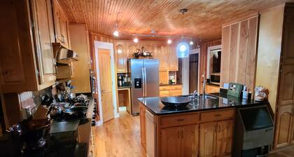 7. gorgeous creekfront lodge