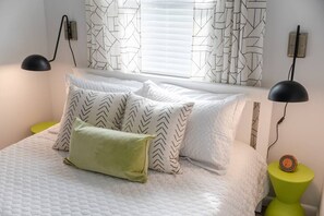 1 bedroom, iron/ironing board, travel crib, free WiFi