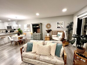 Smart TV, table football, ping pong