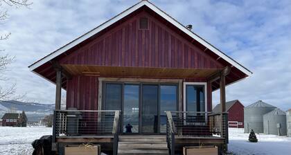 New Cabin on a 300 acre farm with Spectacular views of Flathead Lake