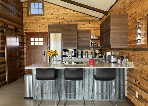 New Cabin on a 300 acre farm with Spectacular views of Flathead Lake  