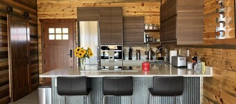 New Cabin on a 300 acre farm with Spectacular views of Flathead Lake  