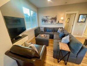 Smart TV, DVD player, books