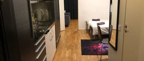 Lägenhet - 1 queensize-säng | 1 sovrum, gratis wi-fi och sängkläder