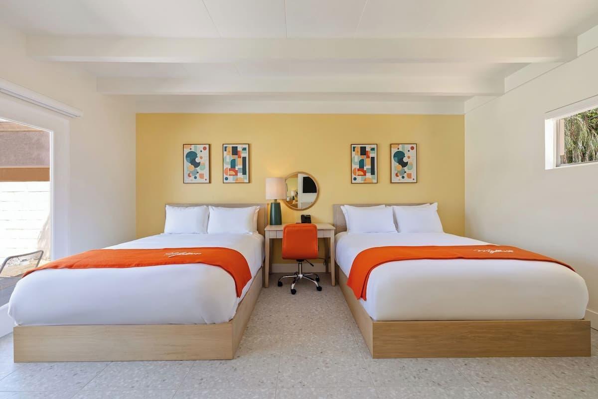 Classic Room, 2 Queen Beds | 1 bedroom, desk, blackout drapes, iron/ironing board
