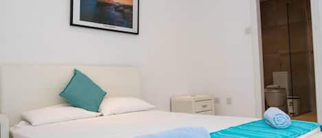 อพาร์ทเมนท์, เตียงควีนไซส์ 1 เตียง | 1 ห้องนอน, Wi-Fi ฟรี, ผ้าปูที่นอน