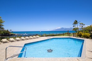 Pool - Ocean front condo, where the waves and whales meet (Lahaina)