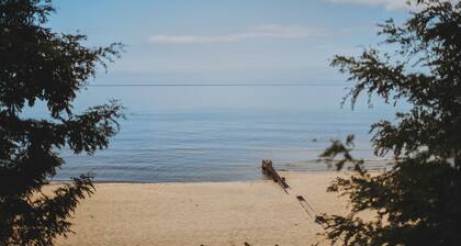 Little Blue Cottage - wooded getaway, near beaches and towns