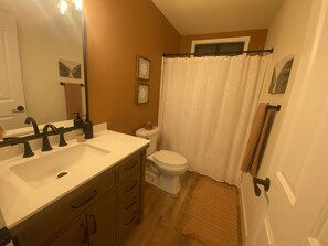 Combined shower/bathtub