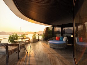 Suite estudio ejecutiva | Terraza o patio