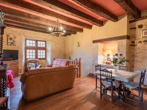 Televisión, chimenea y tenis de mesa 
