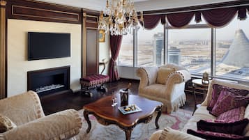 Premium bedding, minibar, in-room safe, desk