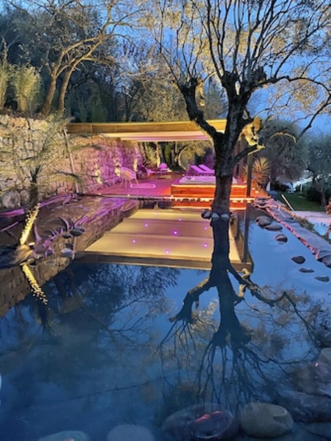 Piscine extérieure, piscine chauffée