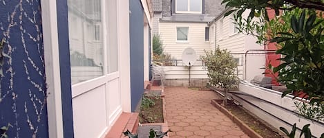 Comfort appartement, terras, uitzicht op tuin | Terras