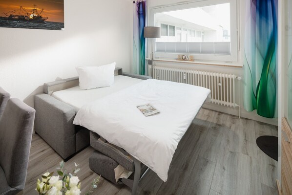 1 Schlafzimmer, kostenloses WLAN, Bettwäsche