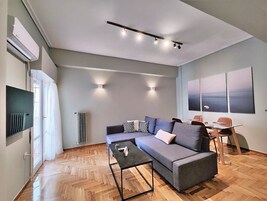 Apartamento clásico, 1 habitación, balcón | 1 dormitorio, wifi gratis, ropa de cama