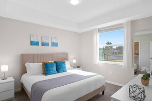 2 bedrooms, iron/ironing board, travel crib, free WiFi