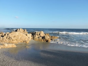Plage à proximité, chaises longues