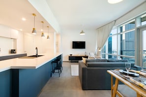 Apartment, 1 Bedroom, City View | Dining room - Maison Privee - The Lofts East (Dubai)