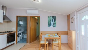 Family Apartment (A3) | Private kitchen | Fridge, microwave, stovetop, toaster - Apartments Jozef (Vir)