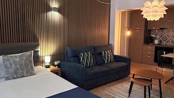 Klassieke studio suite | 1 slaapkamer, een kluis op de kamer, een bureau, een laptopwerkplek