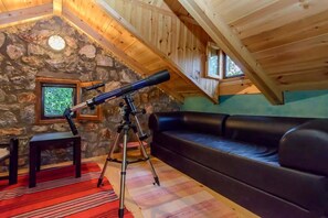 Interior - Pine Forest Chalet 1400m | Cinema & Fireplace (Artemisia)