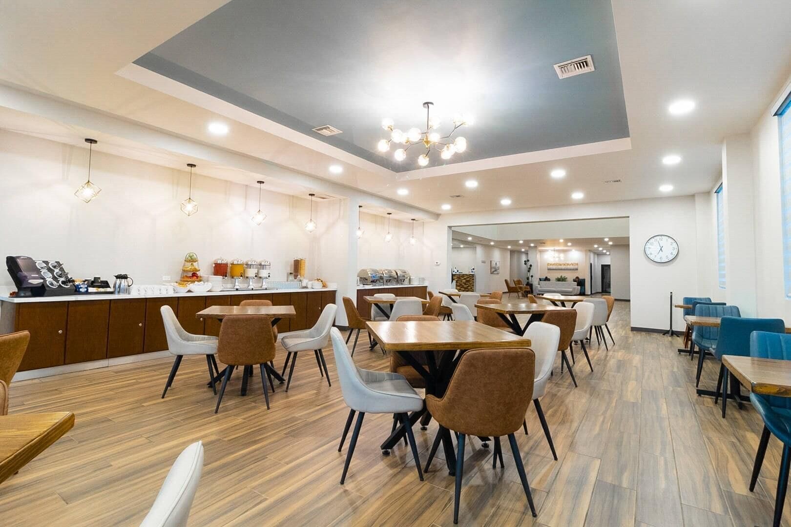 Desayuno de autoservicio incluido todos los días