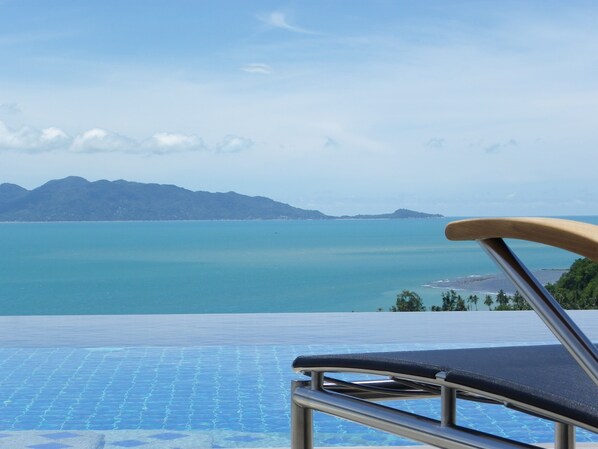 Outdoor pool - Villa with privat 50sqm pool. Dreamlike sea view. (Koh Samui)