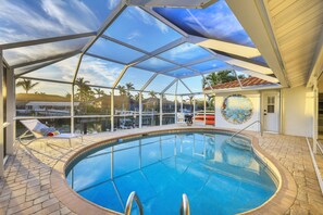 A heated pool