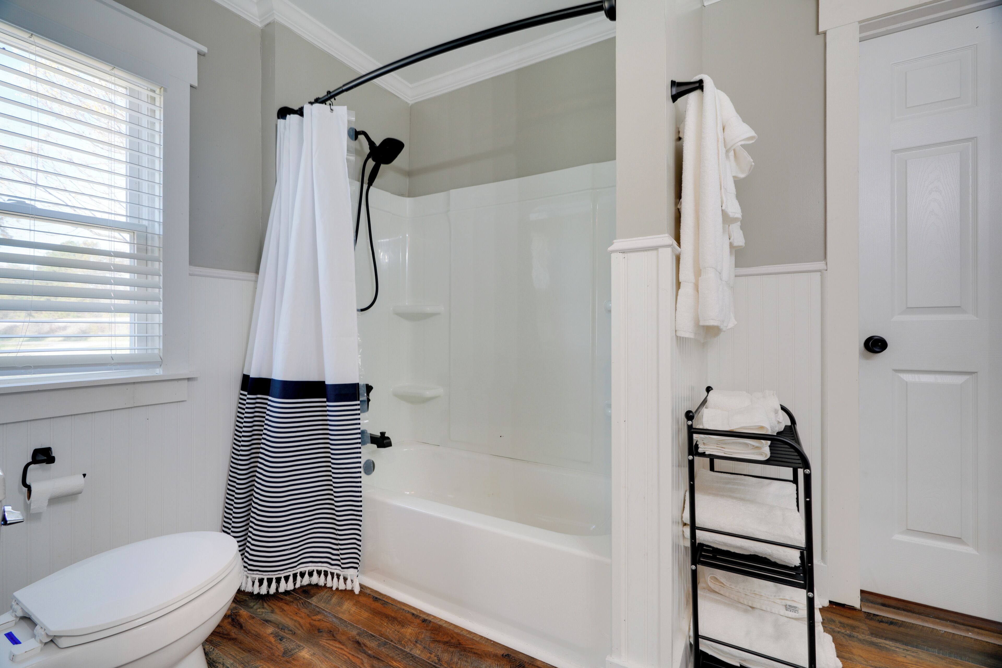 Hair dryer, towels