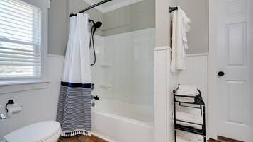 Hair dryer, towels