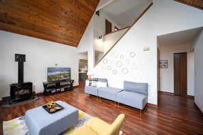 TV, fireplace, DVD player, offices