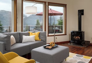 TV, fireplace, DVD player, offices