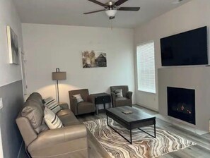 TV, fireplace - Comfy Colorado Suites! (Colorado Springs)