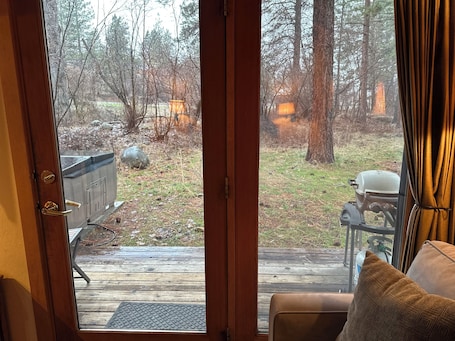 Comfort Cabin, 1 Queen Bed with Sofa bed, Non Smoking, Hot Tub | View from room. Chewuch Inn and Cabins