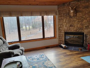 Smart TV, chimenea, Hulu y servicios de streaming 