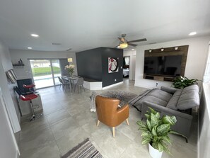 Smart TV, video games, books, stereo