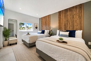 6 chambres, fer et planche à repasser, lit de bébé portatif