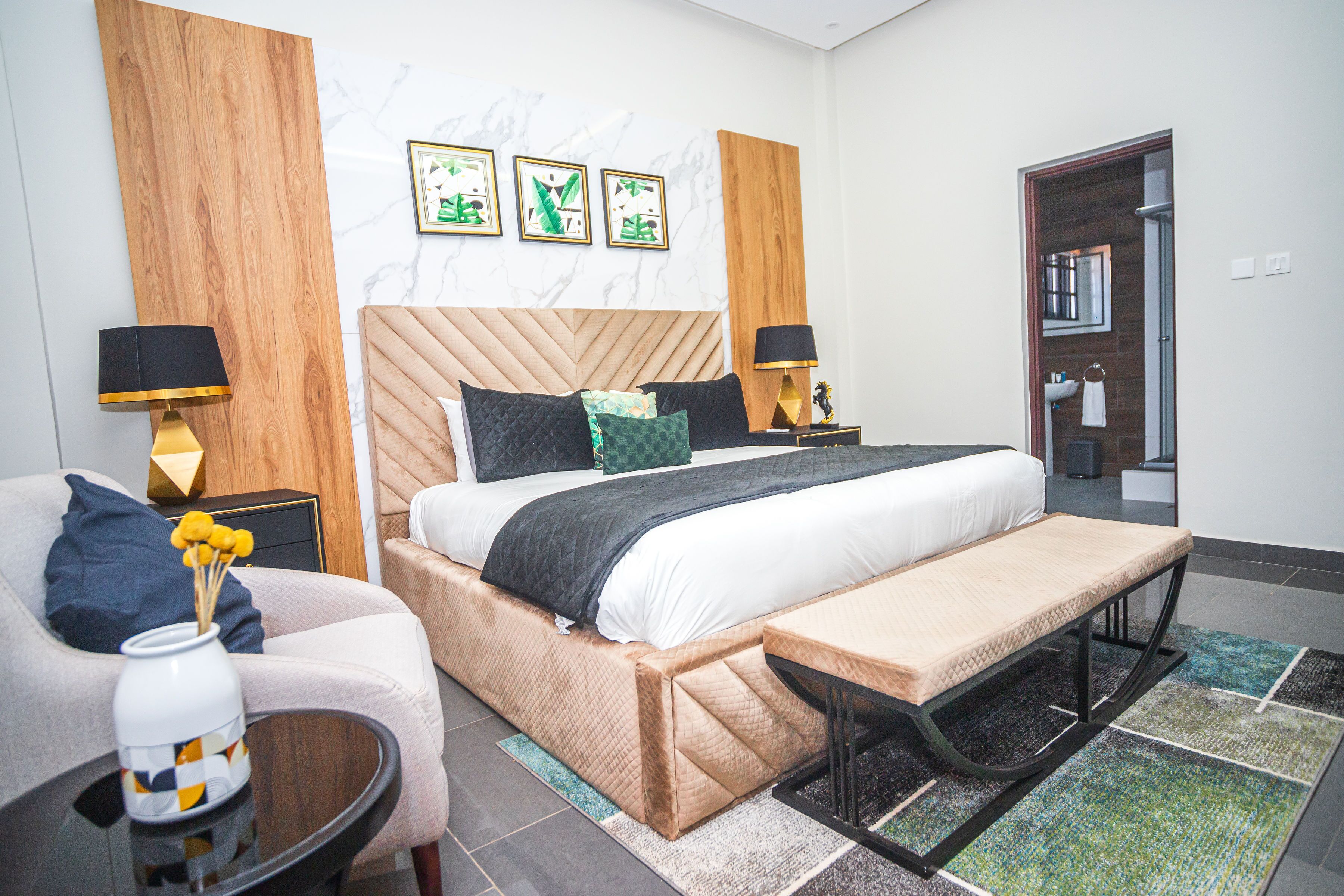 Premium bedding, memory foam beds, in-room safe, individually decorated