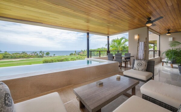 A heated pool