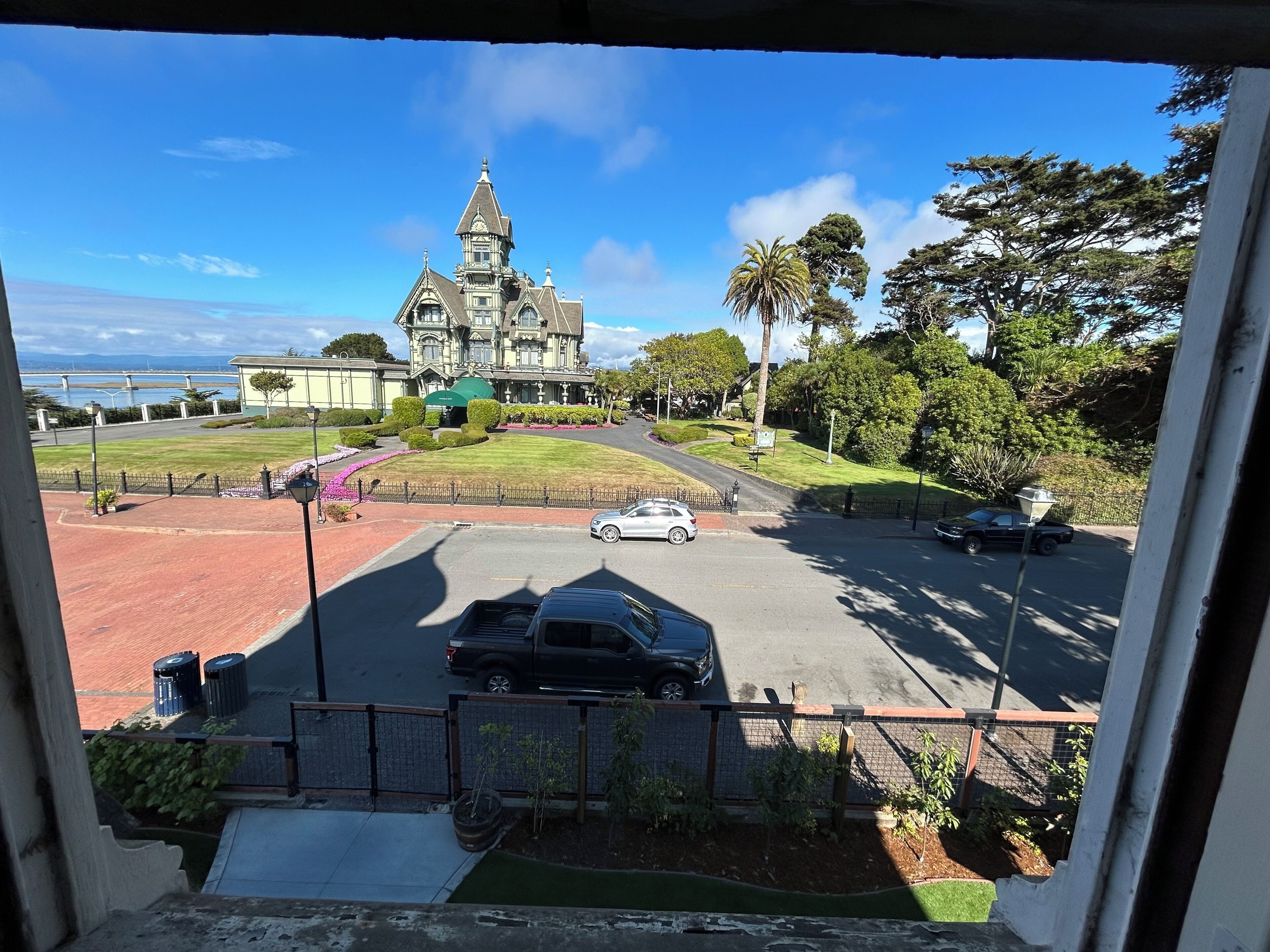 Udsigt fra overnatningsstedet