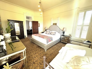 Tempur-Pedic beds, blackout drapes, iron/ironing board, free WiFi