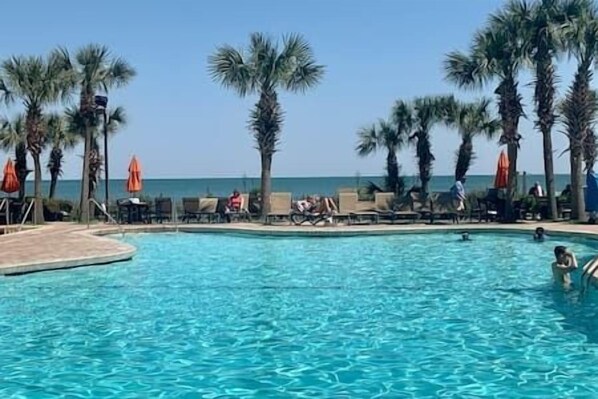 Indoor pool, outdoor pool