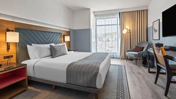 Premium bedding, down comforters, in-room safe, desk