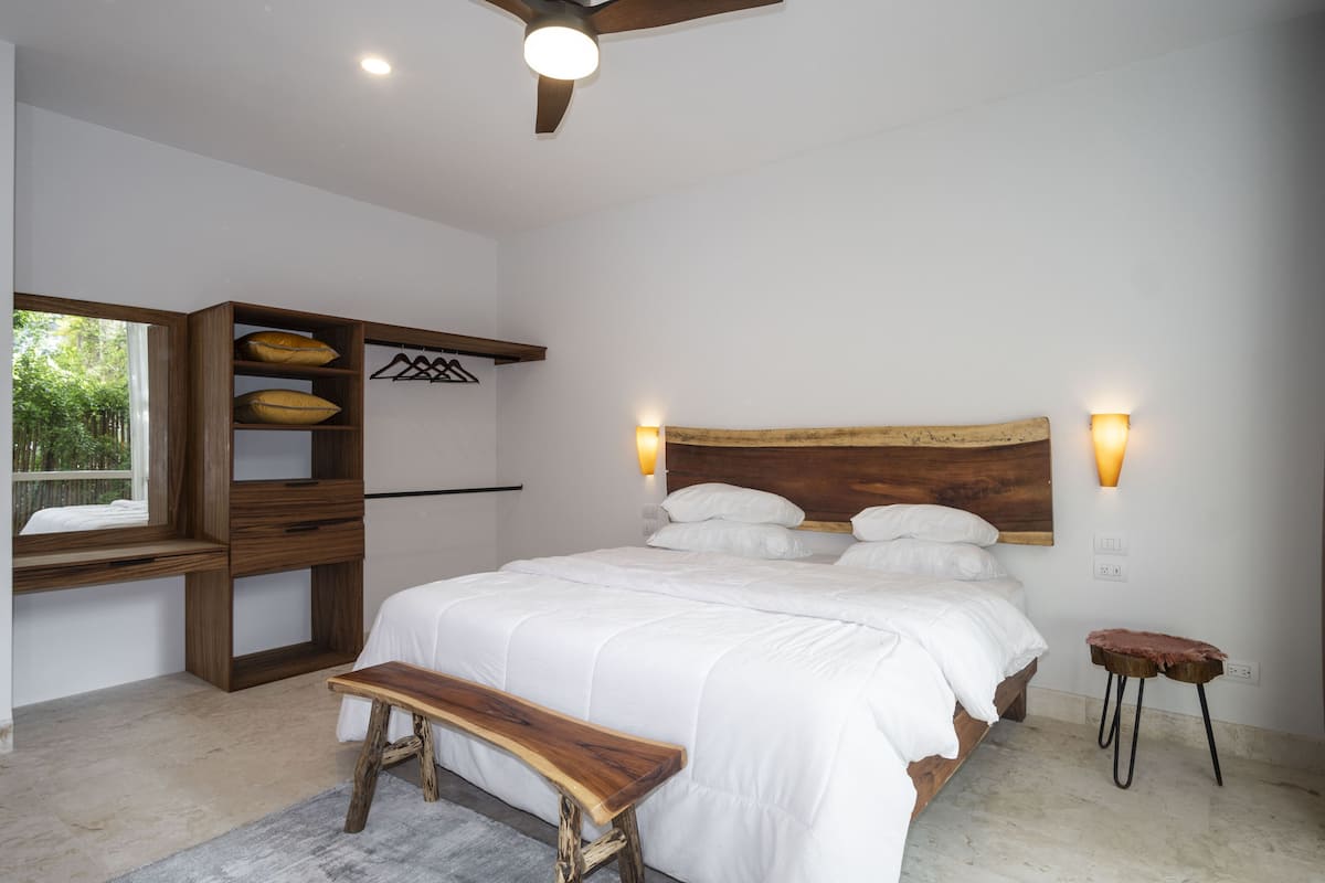 2 habitaciones y sábanas de algodón egipcio