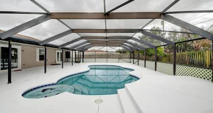 3 Bedroom home with large pool. Great location.