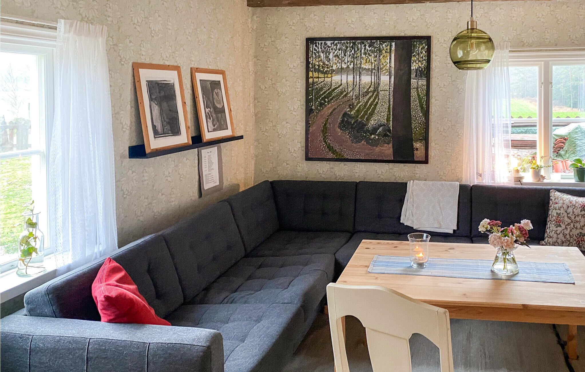 Fireplace, table tennis