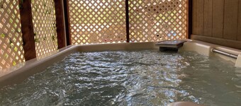 New remodeled Family Cabin-Multiple Beds, Fireplace, Horseshoes, Private Jacuzzi