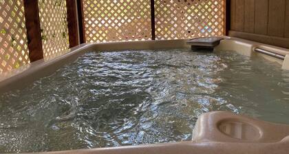 New remodeled Family Cabin-Multiple Beds, Fireplace, Horseshoes, Private Jacuzzi